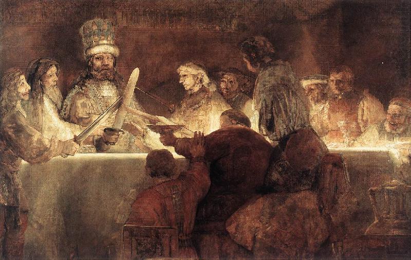 REMBRANDT Harmenszoon van Rijn The Conspiration of the Bataves china oil painting image